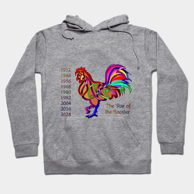 Chinese Rooster Hoodie by KnotYourWorld4